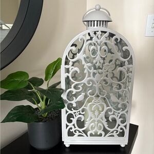 IKEA White Ornate Lantern